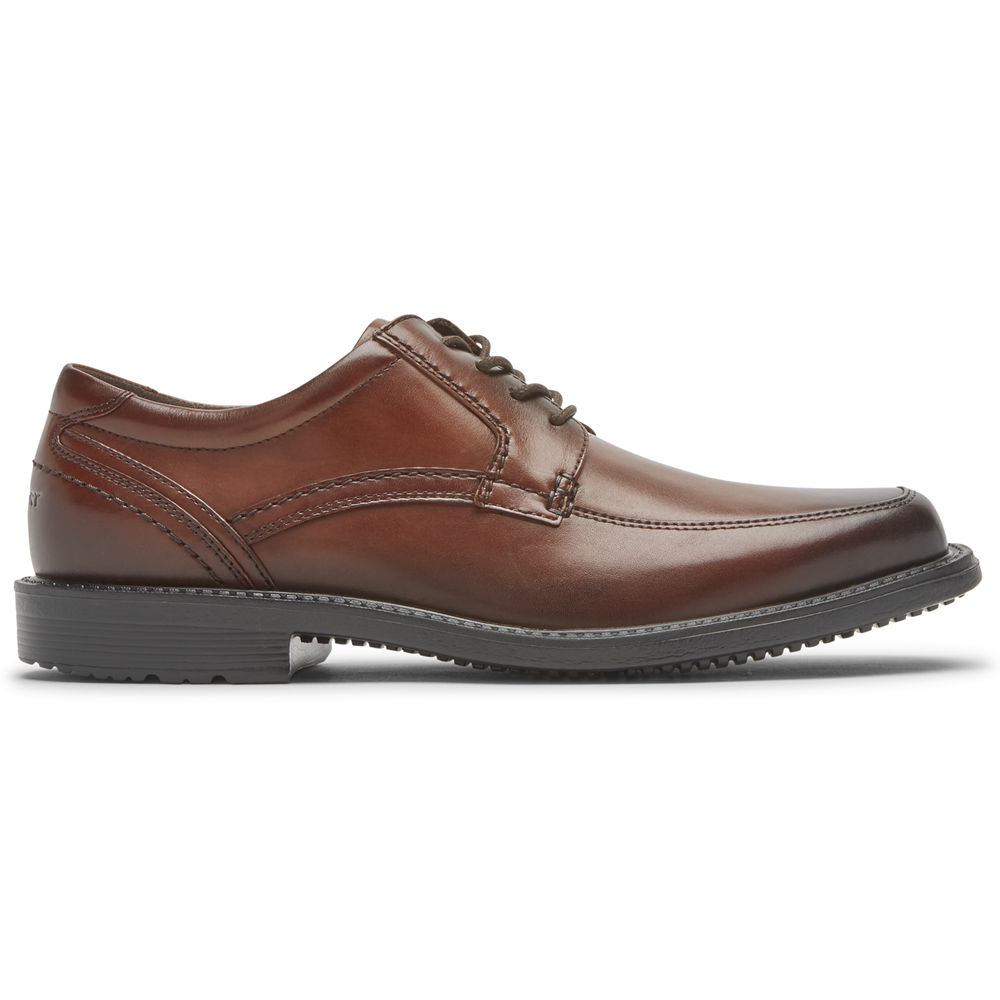 Rockport Lace Up For Mens Brown - Style Leader 2 Apron Toe - DN0594732